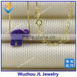 Fashion New Lucky Synthetic Elephant Opal Gemstone 925 Silver 18K Gold Jewelry thumbnail-4