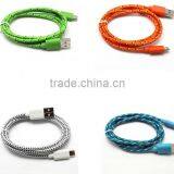 Standard USB Type and Mobile Phone Use Fabric Braided USB Charger Cable 1M 2M thumbnail-3