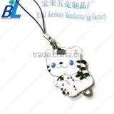 Fancy Die Casted Metal Cartoon Cat Decorations for Mobile Phone thumbnail-1