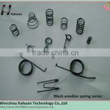 carbon spring steel spring series coil spring black anodize for industry