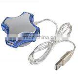 China Origin Best Portable Slim Promotion Gift Crystal 2.0 Mini 4 Ports Hub thumbnail-4