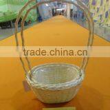 Europe Best Selling 2 Pcs Wicker Willow Flower Baskets thumbnail-1