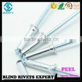 HOT SELLING OPEN END MANUFACTURER TRUSS HEAD ALUMINUM STEEL POP PEEL TYPE RIVETS thumbnail-4