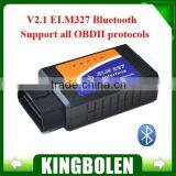 2015 Professional diagnostic tool bluetooth ELM327 Interface OBD2 / OBD II V1.5 Auto Car bluetooth Diagnostic Scanner OBDII