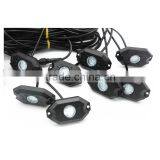 8PCS RGB C-ree LED Rock Light Tail Fender Under Under Car Decorative Offroad RGB Light With Bluetooth Controller thumbnail-2