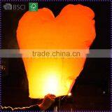 Hot Sale Fire Retardant Heart Shaped Sky Lanterns For Wedding