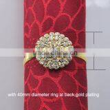 (M0445-ring) 100pcs/lot Elegant Wedding Rhinestone Napkin Rings,25mm Diameter ,with 40mm Ring ,silver or Gold Plating thumbnail-2