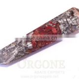 Red Jasper Orgone Aluminium Layer Massage Wands : Supplier Of Orgonite Massage Wands