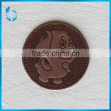 Custom Cartoon Decorative Leather Label Tag for Children's Winter Clothes