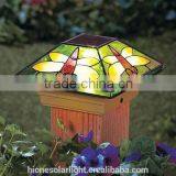 Plastic Dragonfly Solar Light Fence Post Cap