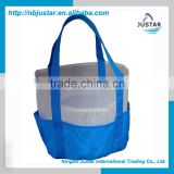 Storage Type, Wholesale Cheap Tote Bag Style Nylon Mesh Bag / Foldable Mesh Beach Towel Bag with Multi Pockets