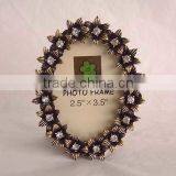 Oval Charming Zinc Alloy Photo Frame for Home Decoration