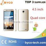 Super Slim 4.5inch MTK6580 Quad Core 3G Mobile Phone With Price