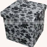 Chearper!! Printing Poly Canvas Foldable Storage Ottoman thumbnail-1