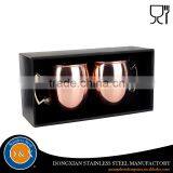 Hot promotion low price stainless steel copper mugs set