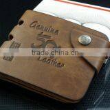 Cool Pocket Purse Credit Card Holder Mens Genuine Bifold Leather Wallet thumbnail-1