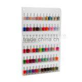 Clear Acrylic Nail Polish Organizer Salon Wall Display Rack 24" x 14" 72 Bottles