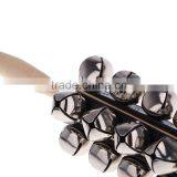 Sleigh Bells Stick Wooden Hand Held With 25 Metal Jingles Ball Percussion Musical Toy for KTV Party Kids Game thumbnail-2