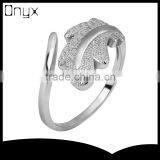 Wholesale 925 Sterling Silver Jewelry Cocktail Cock Tail Opened Knuckle Ring thumbnail-1