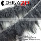CHINAZP Wholesale Best Selling Good Bleached Colored Grey Chicken Rooster Feathers Plume Trimming for Sale