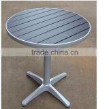 Hot selling and most popular aluminum wooden bar table