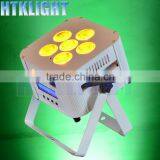 Wireless Battery 6*10w 4in1 Rgbw Led Flat Par Light