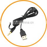 1M Mini USB to 3.5mm Jack Audio Speaker Charger Splitter Cable from dailyetech