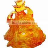 WF029 24% Lead Crystal Sculpture Buddha of Wealth thumbnail-1