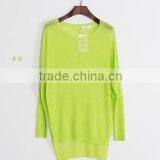 15JW0414 2016 Woman Light Weight Linen Summer Pullover Sweater