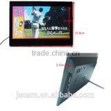 13.3 Inch Digital Photo Frame Adversting Player Vesa Holes Hanging Wall Customize