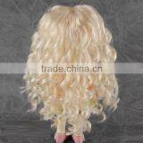 New Arrival Long Spring Curly Blonde Bjd/blythe Doll Wig With Curly Bangs thumbnail-3