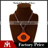 Fashion korean style acrylic pendant necklace women unique design rope charn jewelry