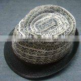 CXMD2012-001(7) Fashion Wowen Papyrus Fabric Summer Cap thumbnail-1