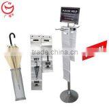 2014 Hot Sell Cheapest Stainless Steel Umbrella Bag Stand Hotel Supermarket
