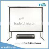 FLYIN 16:9 4:3 Suited to Big Group Events Curved Projector Screen Fast Fold Screen 300 Projector Screen