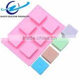 6 Cavities Square Shape Hand Made Soap Mold thumbnail-1