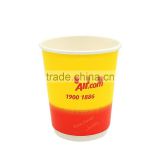 Customized Double Wall Biodegradable Kraft Brown Paper Cup