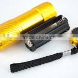 Ninghai Betion Electrical Supply Cheapest 3AAA Battery Mini 9 LED Torch Aluminium Led Flashlight thumbnail-3