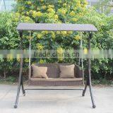 Garden Furniture Rattan Hanging Chairs Double Swing thumbnail-2