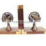 Nautical Brass Armillary Sphere Bookend thumbnail-1