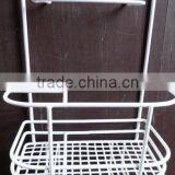 PE Coating White Hair Care Rack For Hair Drier and Hair Products thumbnail-2