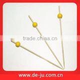 Yellow Ball Decorative Short Handle Bamboo Skewers thumbnail-1