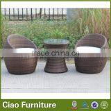 Funky Modern Outdoor Furnitue Rattan Coffee Table Set thumbnail-5