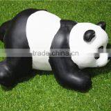 Home Garden Seats Christmas Decorative 30cm Height Small Artificial White and Black Fiberglass Chinese Flat Panda E10 28X10 thumbnail-1