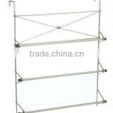 "Cross Style" Towel Rack, 3 Bars, Chrome thumbnail-1