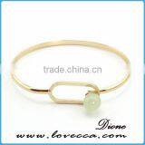 Single Bangle Wholesale Fashion Jewelry Wire Gemstone Bracelet thumbnail-6
