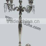 Nickel Plated Candelabra, Aluminum Candelabra 3 Arms and 5 Arms Silver Candelabra thumbnail-1