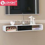 New Design Wall Shelf Wall Organizer Eco-friendly MDF Wood Colonel With Drawer Wall Mount TV Console thumbnail-2