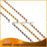 Cheap Stainless Steel Round Beads With Oval Bead Chain for Pendant thumbnail-1