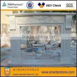 Modern White Marble Fireplaces On Sales thumbnail-1